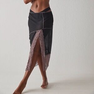 Free People Into You Half Column Skirt Medium NWT